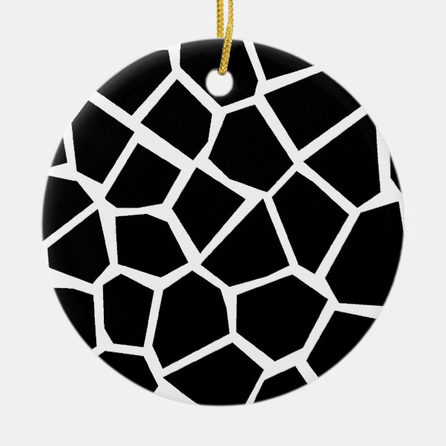 Adorno De Cerámica Textura de jirafa (Frente)