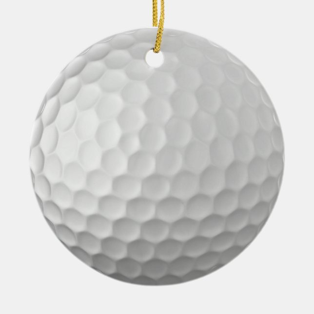 Adorno De Cerámica Textura de la bola de golf (Frente)