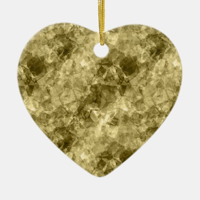 Adorno De Cerámica Textura en bruto de bronce (Frente)