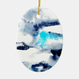 Adorno De Cerámica Textura pintada watercolour brillante abstracto