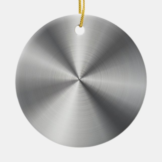 Adorno De Cerámica Textura radial metálica personalizada (Frente)