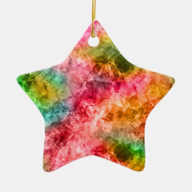 Adorno De Cerámica Textura tropical en bruto (Frente)