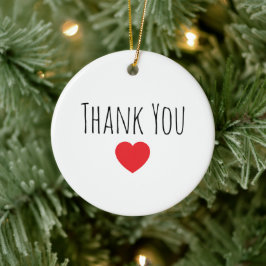 Adorno De Cerámica Thank You Gift Ornament