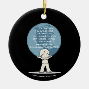 Adorno De Cerámica Thankful for Strength