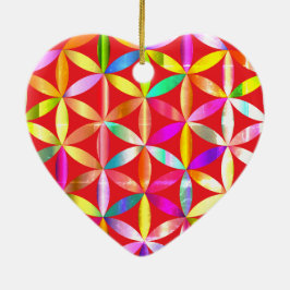 Adorno De Cerámica The Amazing Flower of Life a Valentines Day Tree 
