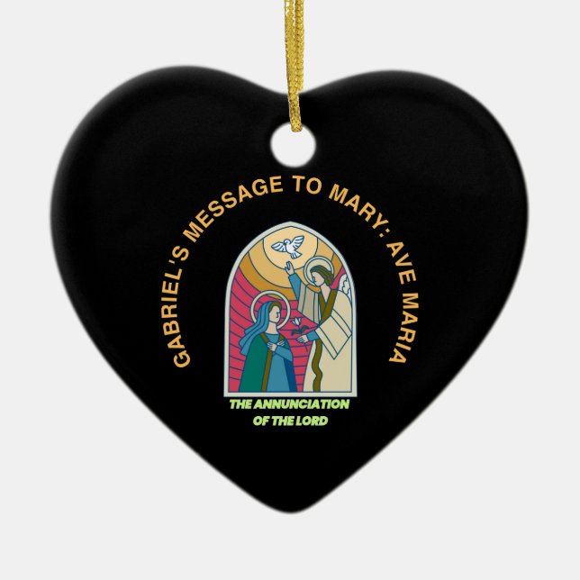 Adorno De Cerámica The Annunciation of the Lord (Frente)