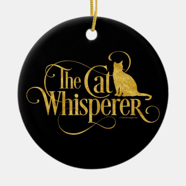 Adorno De Cerámica The Cat Whisperer (Frente)