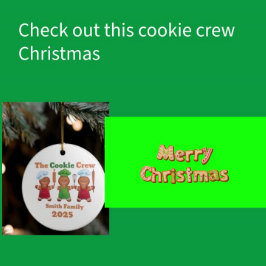 Adorno De Cerámica The cookie crew gingerbread 