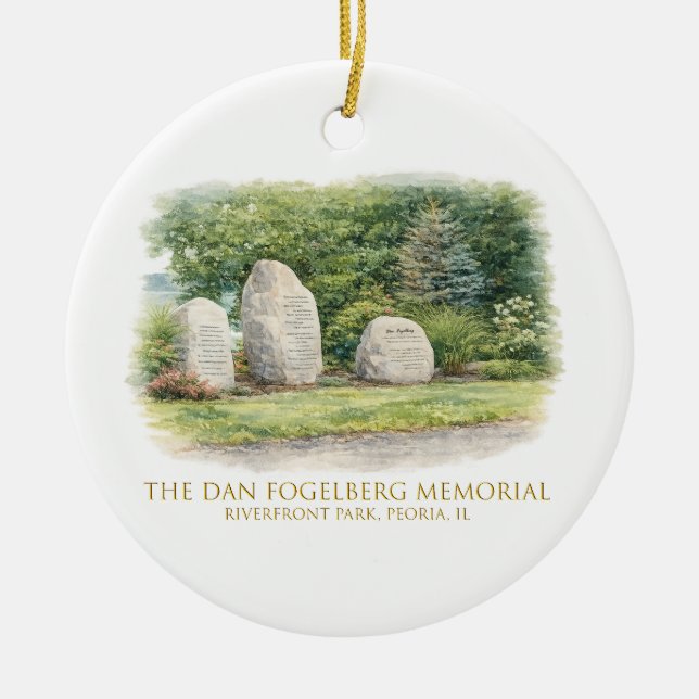 Adorno De Cerámica The Dan Fogelberg Memorial Christmas Ornament (Frente)
