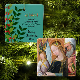 Adorno De Cerámica The Expectant Madonna with Saint Joseph Square