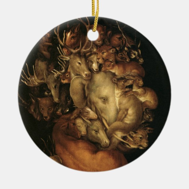 Adorno De Cerámica The Four Elements: Earth - Giuseppe Arcimboldo (Frente)