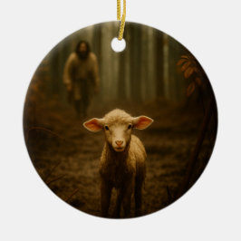 Adorno De Cerámica The Good Shepherd and the Lost Lamb – Jesus & Lamb