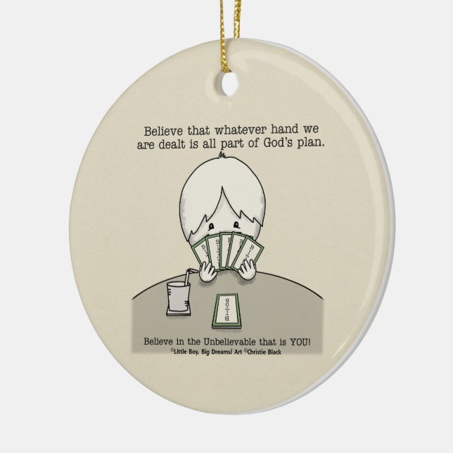 Adorno De Cerámica The Hand We're Dealt (Izquierda)