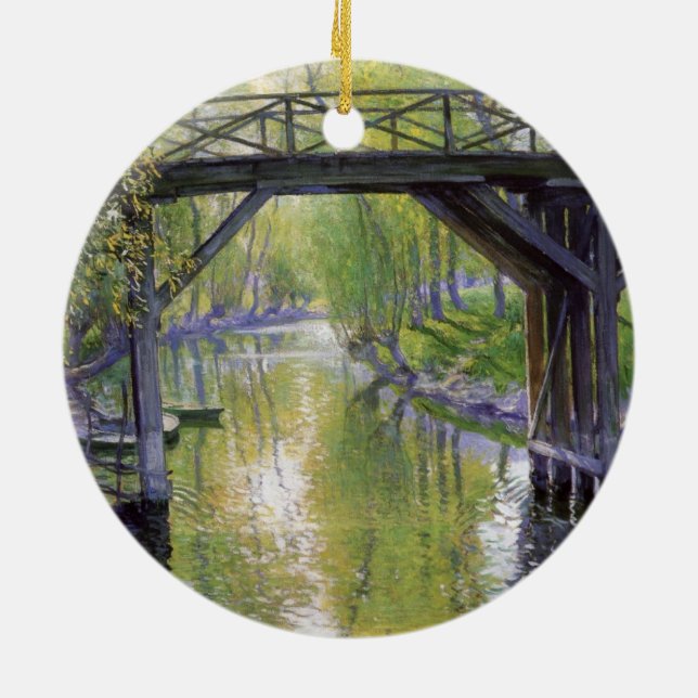 Adorno De Cerámica The Old Bridge (por Guy Rosa) (Atrás)