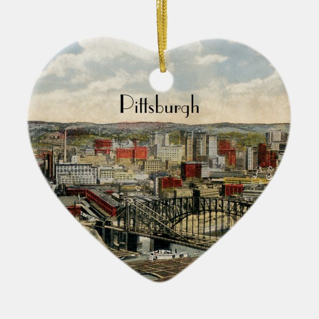 Adorno De Cerámica The Pittsburgh Point 1931 (Frente)