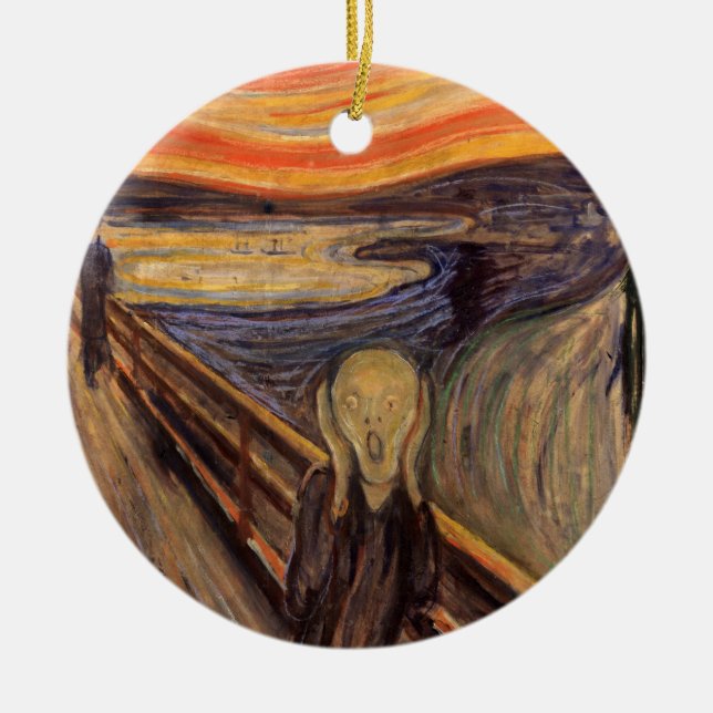 Adorno De Cerámica The Scream - Edvard Munch (Frente)