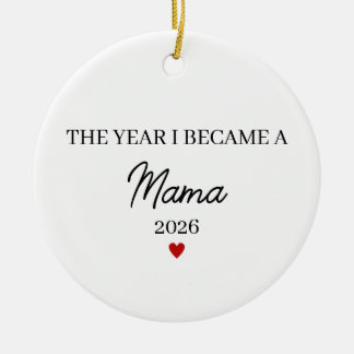 Adorno De Cerámica The Year I Became a Mama, First Time Mom