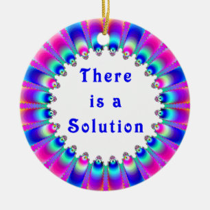Adorno De Cerámica There is a Solution Inspiration Vibrant Design