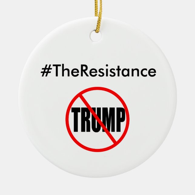 Adorno De Cerámica #TheResistance (Frente)