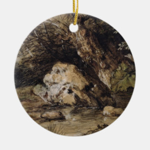 Adorno De Cerámica Thomas Gainsborough el   un paisaje montañoso con