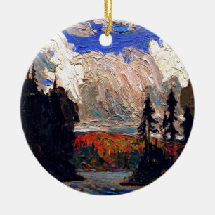 Adorno De Cerámica Thomson - Abeto negro en otoño