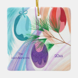 Adorno De Cerámica Three Christmas Balls, personalized ornaments