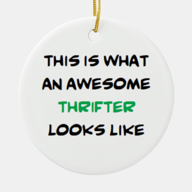 Adorno De Cerámica thrifter, awesome (Frente)