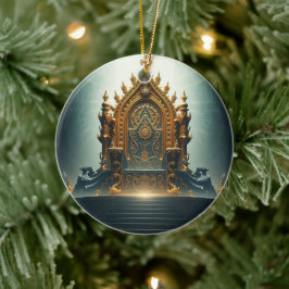 Adorno De Cerámica „Thron der Götter – Sitz der himmlischen Macht“