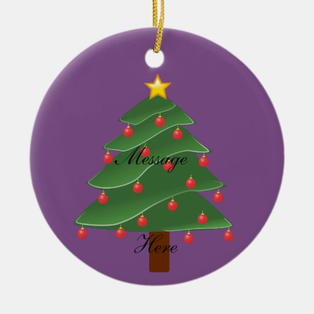 Adorno De Cerámica Thunder_Cove de árbol de Navidad (Frente)