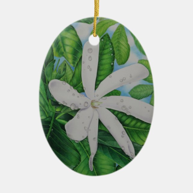 Adorno De Cerámica Tiare Tahití (Frente)