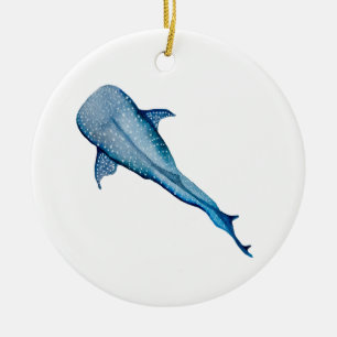 Adorno De Cerámica Tiburón ballena acuática