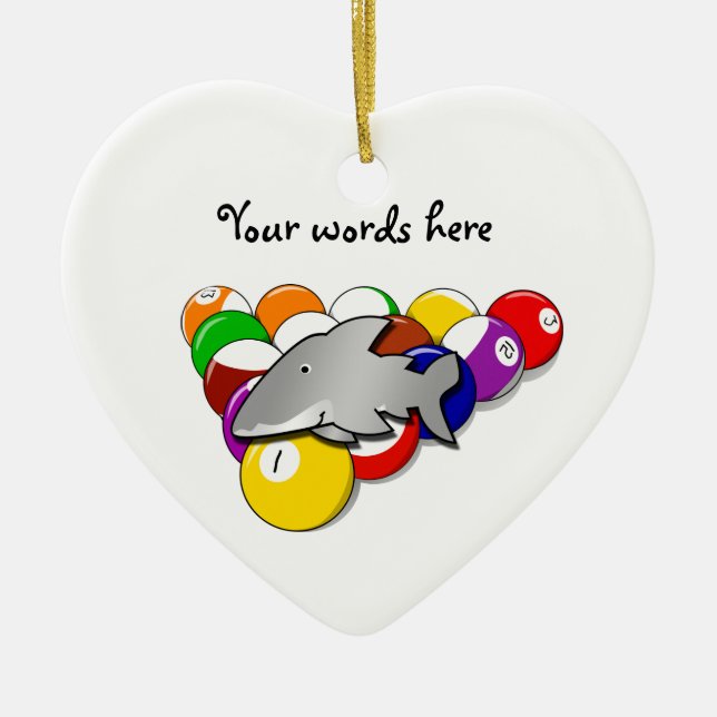 Adorno De Cerámica Tiburón de la piscina (Frente)