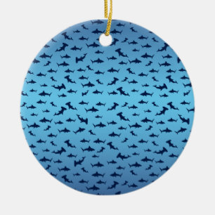 Adorno De Cerámica Tiburones martillo/mandíbulos