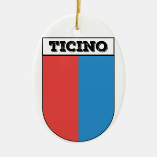 Adorno De Cerámica Ticino, escudo de armas. Cantones de Suiza