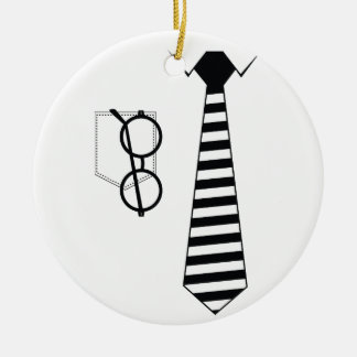 Adorno De Cerámica Tie de anteojos