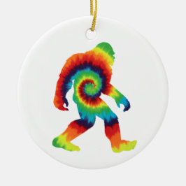 Adorno De Cerámica Tie Dye Bigfoot
