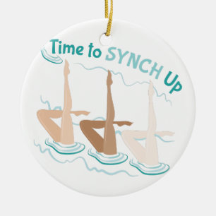 Adorno De Cerámica Tiempo a Synch para arriba