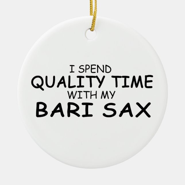 Adorno De Cerámica Tiempo de calidad Bari Sax (Frente)