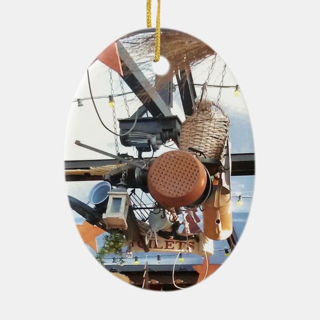 Adorno De Cerámica Tiempo de invierno (Atrás)