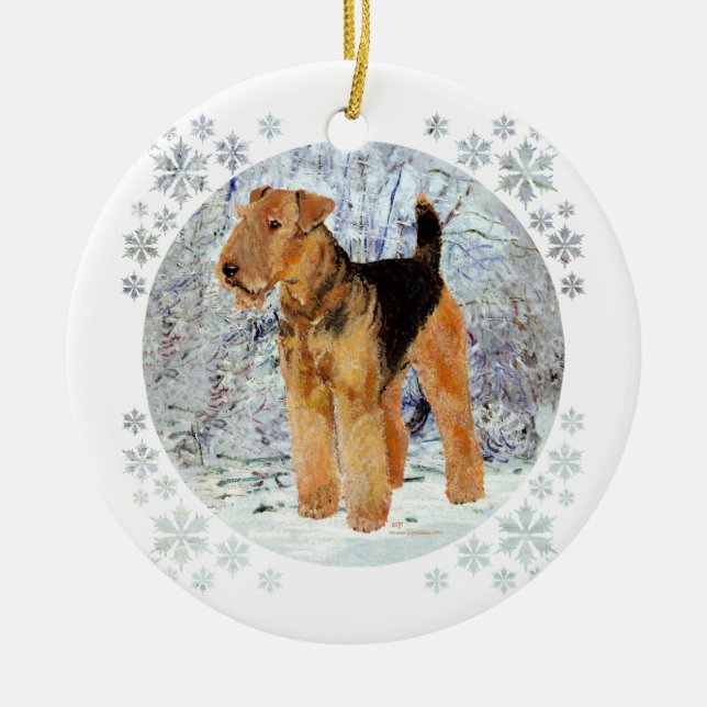 Adorno De Cerámica Tiempo de invierno (Frente)