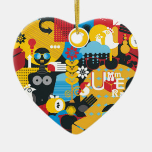 Adorno De Cerámica Tiempo de verano