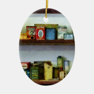 Adorno De Cerámica Tienda de compras en esquina