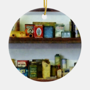 Adorno De Cerámica Tienda de compras en esquina
