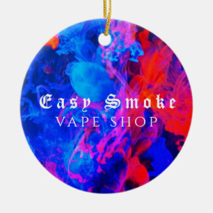 Adorno De Cerámica Tienda de vapeo de humo colorido 