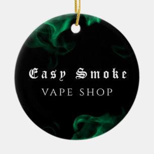 Adorno De Cerámica Tienda de vapeo Green