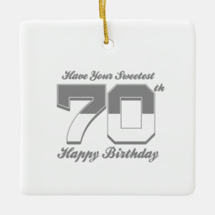 Adorno De Cerámica ¿Tienes el cumpleaños 70 más feliz?