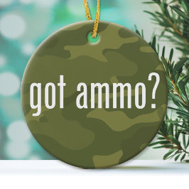 Adorno De Cerámica ¿Tienes munición? - de un solo lado
