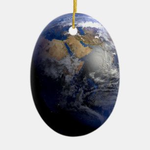 Adorno De Cerámica Tierra Azul desde el espacio Inspirador
