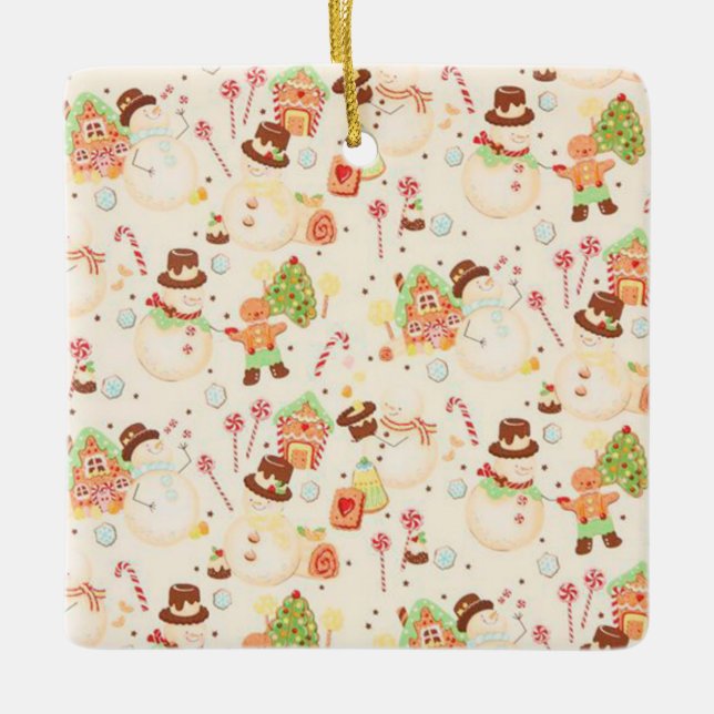 Adorno De Cerámica Tierra del caramelo (Anverso)