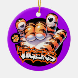Adorno De Cerámica ¡Tiger Paw ASL VUELVE!